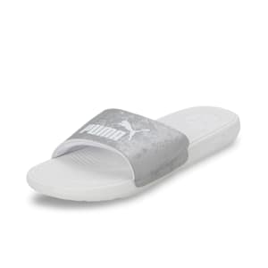 Cool Cat 2.0 Space Women's Slides, PUMA Silver-PUMA White-Matte Silver