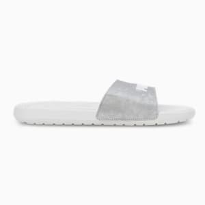 Cool Cat 2.0 Space Women's Slides, PUMA Silver-PUMA White-Matte Silver