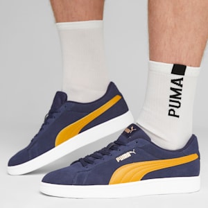 Smash 3.0 Men's Sneakers, PUMA Navy-Amber-PUMA Gold-PUMA White, extralarge