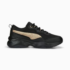 ウィメンズ シリア スぺース メタリックス スニーカー, PUMA Black-PUMA Gold