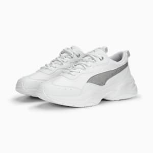 ウィメンズ シリア スぺース メタリックス スニーカー, PUMA White-PUMA Silver