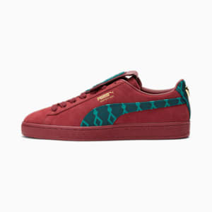 Tenis de gamuza PUMA x DAPPER DAN, Intense Red-Varsity Green
