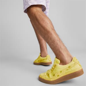 ユニセックス PUMA x スポンジ・ボブ スウェード スニーカー, Lucent Yellow-Citronelle, extralarge-JPN