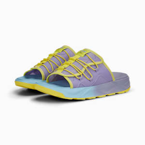 Sandalias PUMA x BOB ESPONJA RS, Vivid Violet-Lucent Yellow-Hero Blue