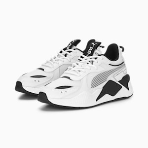 RS-X B&W Shoes Youth, PUMA White-PUMA Black