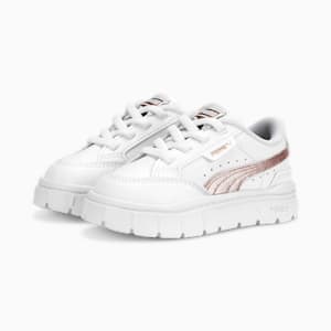 Mayze Stack Shine Sneakers Toddlers, PUMA White-Rose Gold