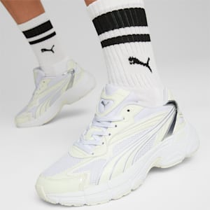 Tenis Teveris NITRO Metallic para mujer, PUMA White-Warm White