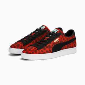 Suede Animal Sneakers , Warm Earth-PUMA Black-PUMA White