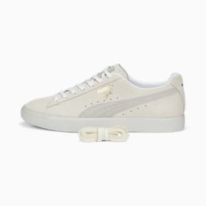 Clyde PRM Unisex Sneakers, Frosted Ivory-PUMA White, extralarge-IND