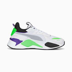 RS-X Geek Unisex Sneakers, PUMA White-Fizzy Lime, extralarge-IND