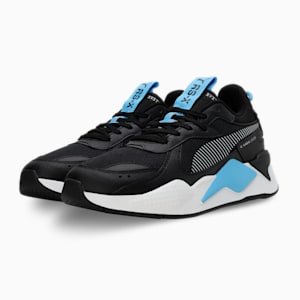 RS-X Geek Unisex Sneakers, PUMA Black-Team Light Blue, extralarge-IND