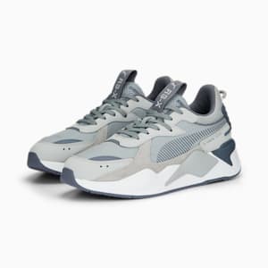 RS-X Suede Sneakers, Cool Mid Gray-Harbor Mist