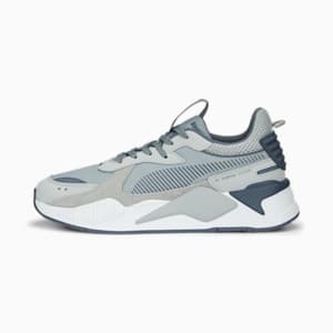 RS-X Suede Sneakers, Cool Mid Gray-Harbor Mist