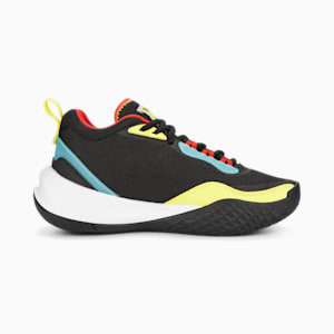 PUMA x SPONGEBOB Playmaker Youth Sneakers, PUMA Black-PUMA White-Celandine-Hero Blue, extralarge-IND