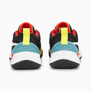 キッズ PUMA x スポンジ・ボブ プレイメーカー スニーカー 17-21cm, PUMA Black-PUMA White-Celandine-Hero Blue