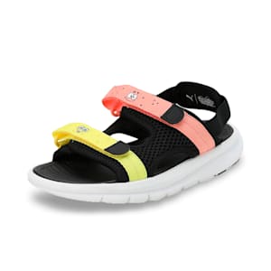 PUMA x SPONGEBOB Evolve Sandal Youth Sandals, PUMA Black-PUMA White-Carnation Pink-Celandine, extralarge-IND