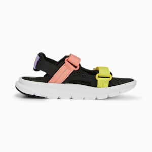 PUMA x SPONGEBOB Evolve Sandal Kids' Sandals, PUMA Black-PUMA White-Carnation Pink-Celandine, extralarge-IND