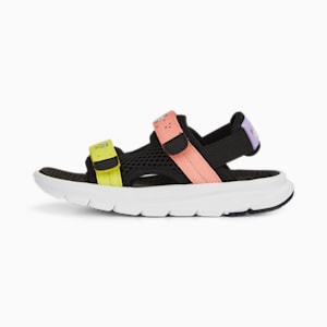 PUMA x SPONGEBOB Evolve Sandal Kids' Sandals, PUMA Black-PUMA White-Carnation Pink-Celandine, extralarge-IND