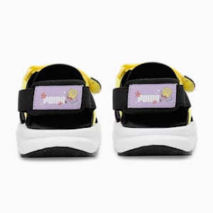 PUMA x SPONGEBOB Evolve Kids' Sandals, PUMA Black-PUMA White-Celandine, extralarge-IND