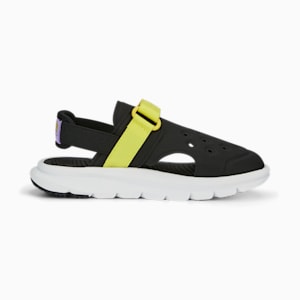 キッズ PUMA x スポンジ・ボブ EVOLVE サンダル AC 17-21cm, PUMA Black-PUMA White-Celandine, extralarge-JPN