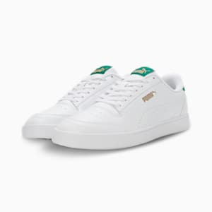 Puma Shuffle Perf RES Unisex Sneakers, PUMA White-Archive Green-Puma Team Gold, extralarge-IND