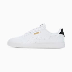 Puma Shuffle Perf RES Unisex Sneakers, PUMA White-PUMA Black-Puma Team Gold, extralarge-IND