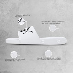 Popcat 20 Slides, PUMA White-PUMA Black, extralarge-IND