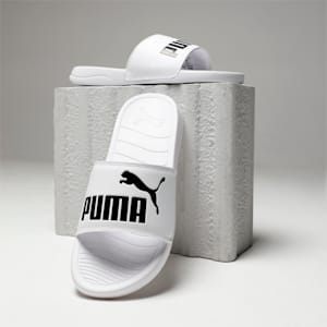 Popcat 20 Slides, PUMA White-PUMA Black, extralarge-IND