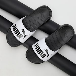 Popcat 20 Res Unisex Slides, PUMA Black-PUMA White