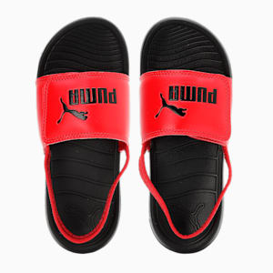 Popcat 20 Backstrap Kids' Slides, High Risk Red-PUMA Black-Puma Black, extralarge-IND