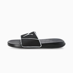 Popcat 20 Shower Res Unisex Slides, PUMA Black-PUMA White, extralarge-IND