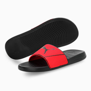 Popcat 20 Shower Res Slides, High Risk Red-PUMA Black, extralarge-IND