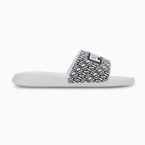Popcat 20 Mono Slides, PUMA White-PUMA Black, extralarge-IND