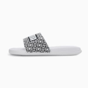 Popcat 20 Mono Slides, PUMA White-PUMA Black, extralarge-IND