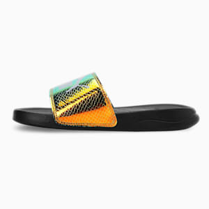 Popcat 20 Exotics Res Women's Slides, PUMA Black-Sunset Pink, extralarge-IND