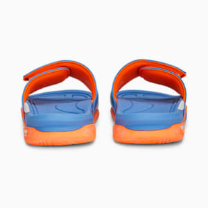 Dream Nitro Future Slides, Blue Glimmer-Ultra Orange-PUMA White