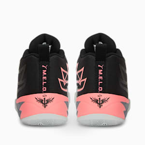 MB.02 Basketball Toddlers' Shoes, PUMA Black-Sunset Glow-Gray Tile