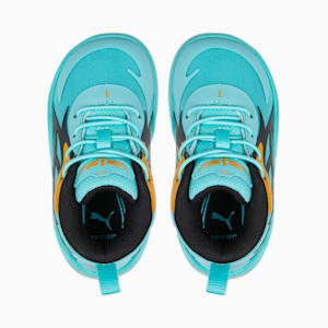 MB.02 Buzz City Basketball Shoes Baby, Elektro Aqua-PUMA Black-Mineral Yellow
