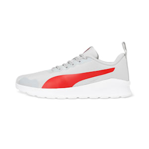 PUMA Kenton Unisex Shoes, Harbor Mist-High Risk Red, extralarge-IND