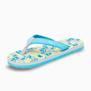 PUMAx1DER Hepcat Youth Flip-Flops, Spring Blue-Lemon Sherbert-Harbor Mist