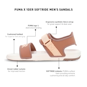 PUMAx1DER SOFTRIDE Men's Sandals, Fossil-Light Sand, extralarge-IND