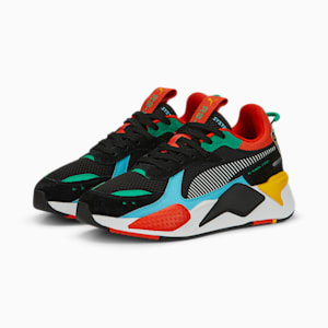 RS-X Block Party Sneakers Youth, PUMA Black-PUMA White-Hero Blue