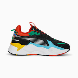 RS-X Block Party Sneakers Youth, PUMA Black-PUMA White-Hero Blue