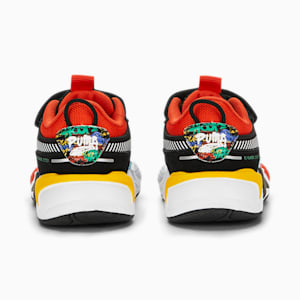 Zapatos RS-X Block Party para bebé, PUMA Black-PUMA White-Hero Blue, extragrande