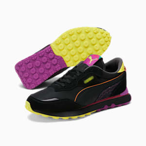 Rider FV Ski Club Sneakers, Puma Black-Russet Orange-Nrgy Yellow