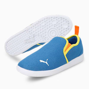 Tobey Youth Slip-On Shoes, PUMA Team Royal-Dandelion-Vibrant Orange, extralarge-IND