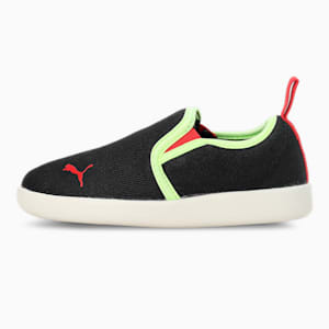 Puma Tobey Kids' Sneakers, PUMA Black-High Risk Red-Fizzy Light