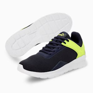 Anzarun Krick Men's Sneakers, PUMA Navy-Lime Smash-PUMA White