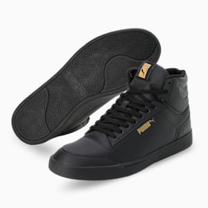 Shuffle Mid one8 Better V2 Men's Sneakers, PUMA Black-Puma Team Gold, extralarge-IND