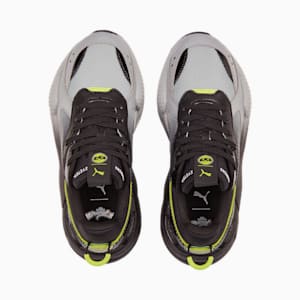 Tenis PUMA x MIRACULOUS RS-X para joven, PUMA Black-Feather Gray-Lime Smash